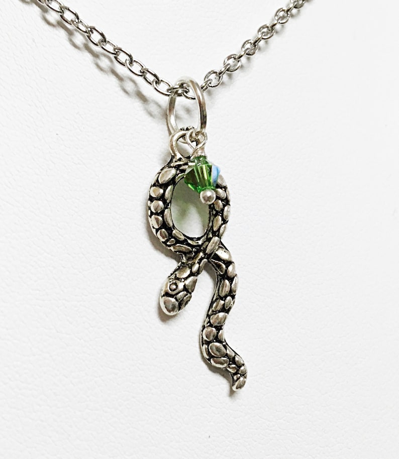 Slytherin Inspired Jewelry Harry Potter Inspired Necklace Book Jewelry