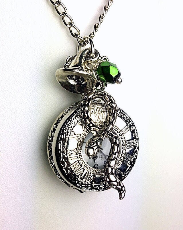 Pocket Watch Inspired by Slytherin House Harry Potter Inspired