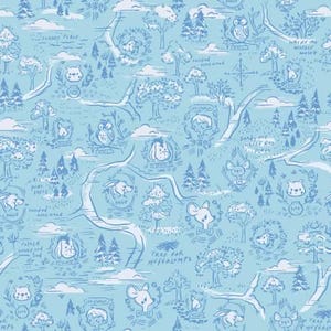 100 Aker woods blue Karte Himmel C15171R-SKY von Riley Blake