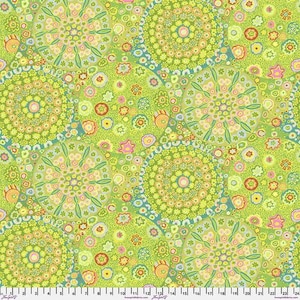 Kaffe Millefiore Green GP92.gree by Kaffe Fassett Collective