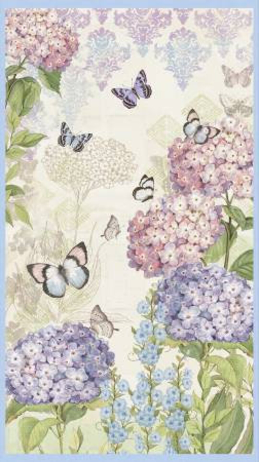 Hydrangea4937★★★　0308 Artificial Hydrangea in Farmhouse Tapered Zinc Cube – House
