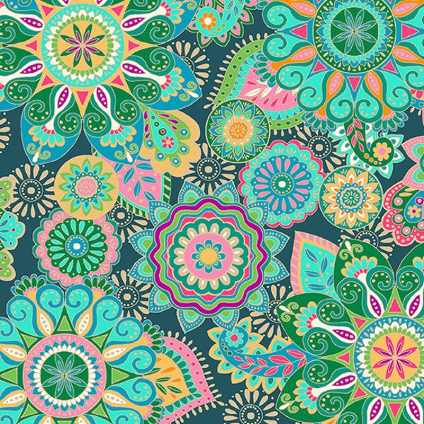 Jaipur Mandala teal TP-2561-T