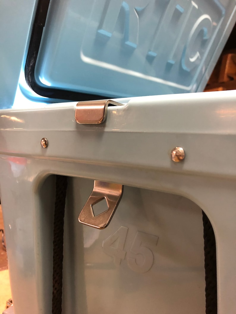 Yeti / Rtic Cooler Lock Bracket stainless Steel Etsy