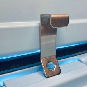 Stainless Steel Universal Cooler Lock Bracket for Mid to Large Rotomolded Coolers like Yeti, RTIC, and others