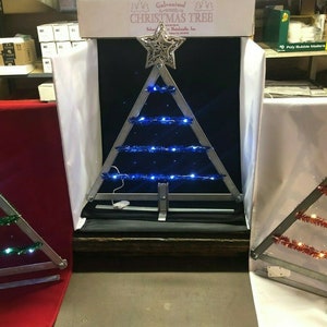 Metal Tabletop Christmas Tree Decoration for Mantel, Cubicle, Desk Made ...