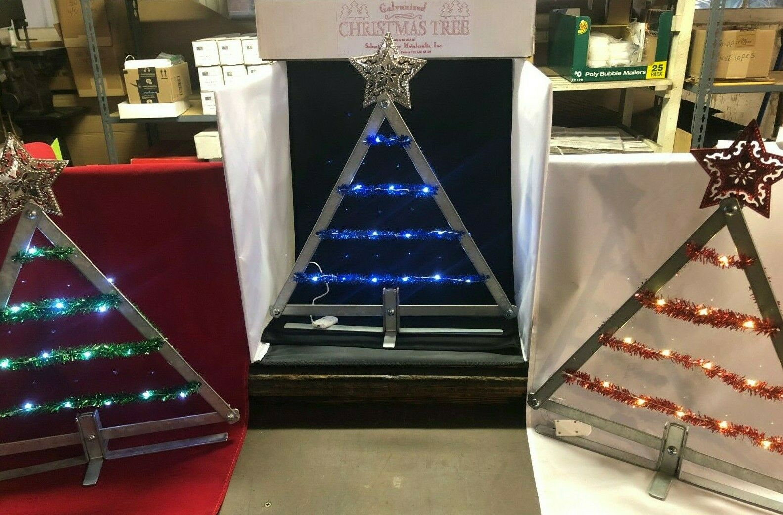 Metal Tabletop Christmas Tree Decoration for Mantel Cubicle Etsy