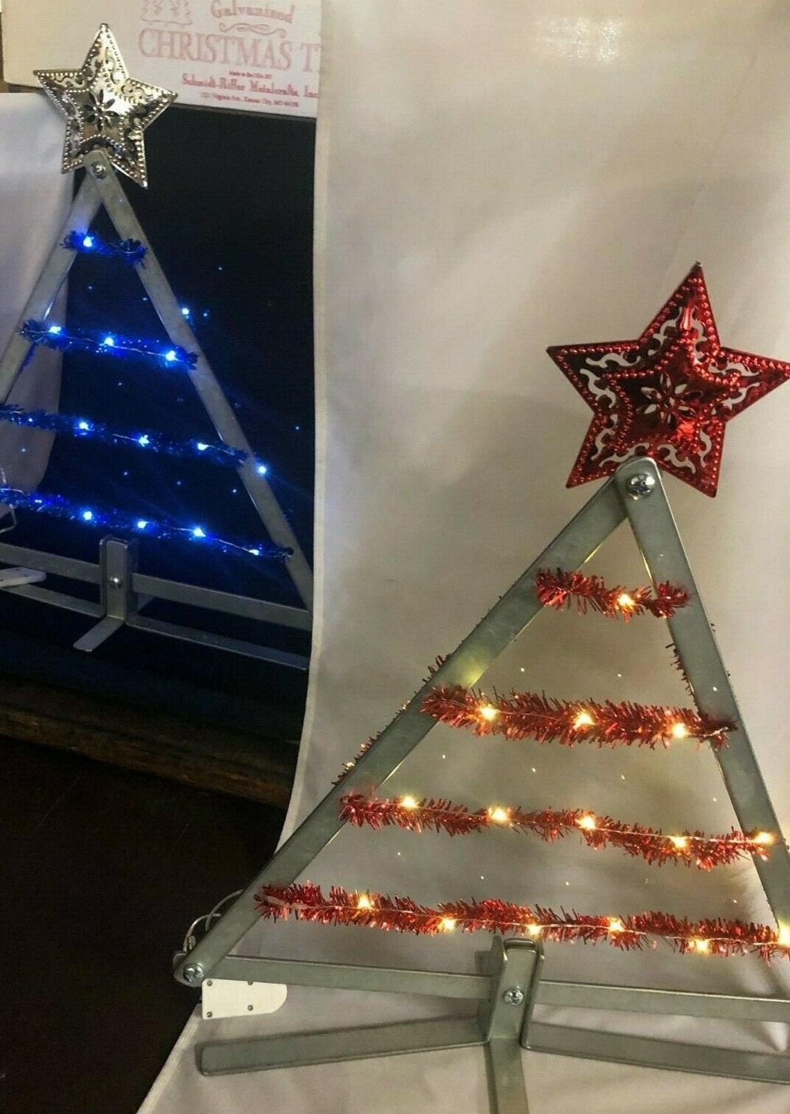 Metal Tabletop Christmas Tree Decoration for Mantel Cubicle - Etsy