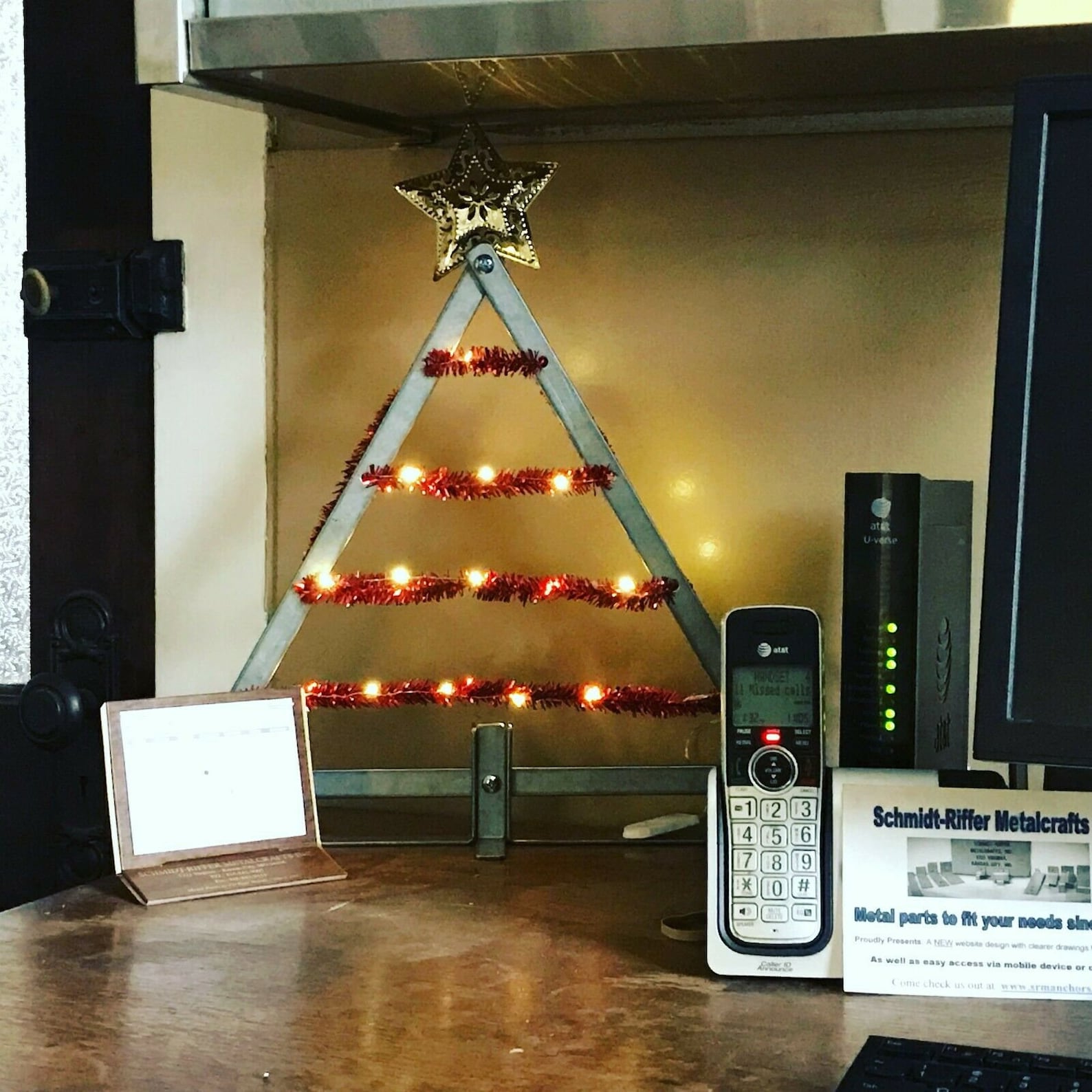 Metal Tabletop Christmas Tree Decoration for Mantel Cubicle Etsy