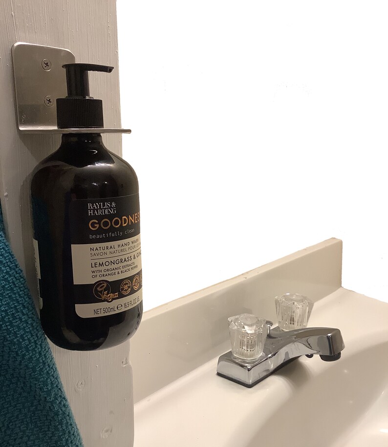 Hand Soap Shampoo or Conditioner Bottle Wall Mounted Bracket Etsy
