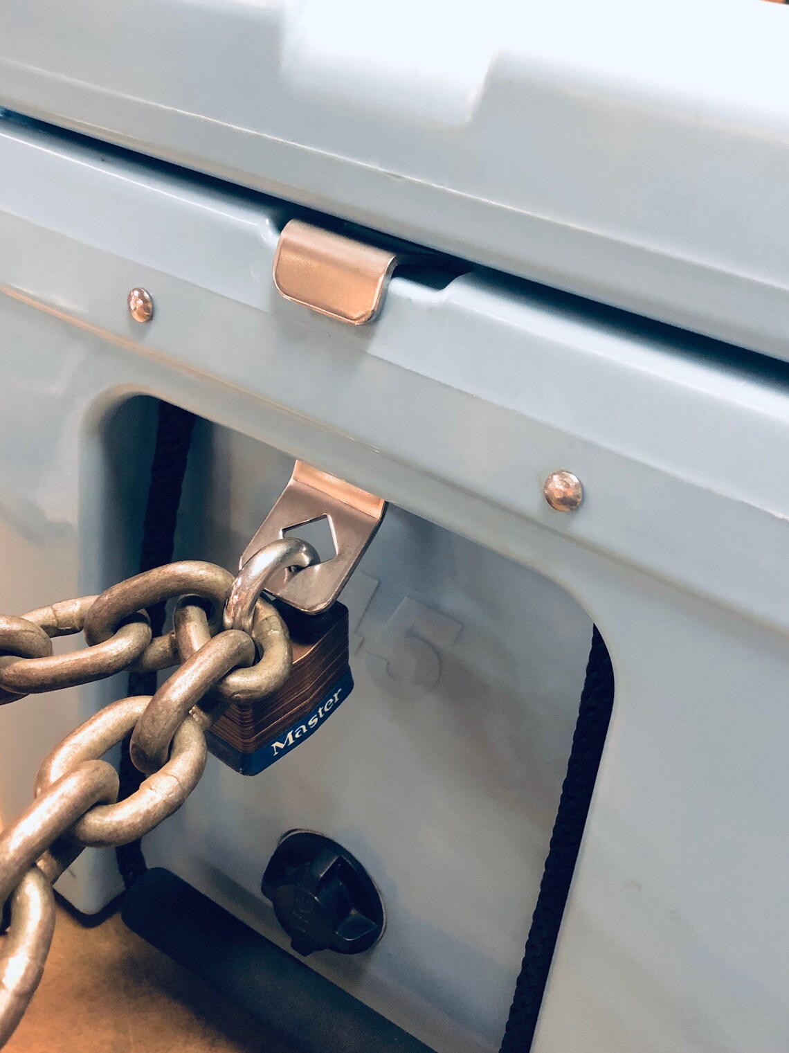 Yeti / Rtic Cooler Lock Bracket stainless Steel Etsy