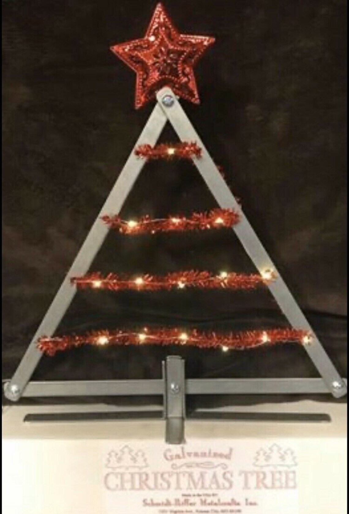 Metal Tabletop Christmas Tree Decoration for Mantel Cubicle Etsy