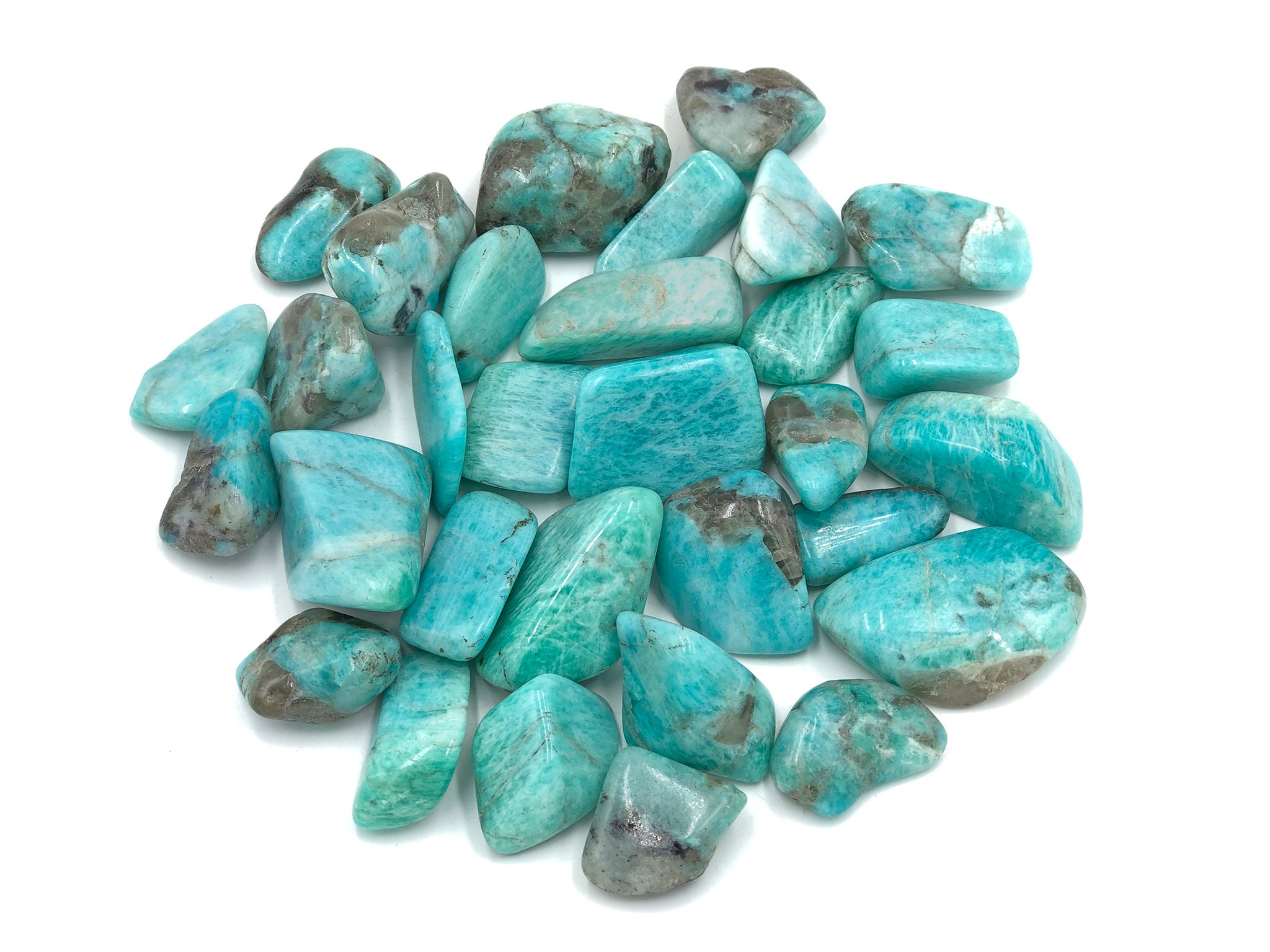 Cobble Creek 1 Lb Amazonite Tumbled Stones From Madagascar Great Quality Bulk Grade A Tumbles Cobble Creek 1 Lb Amazonite Tumbled Stones From Madagascar Great Quality Bulk Grade A Tumbles