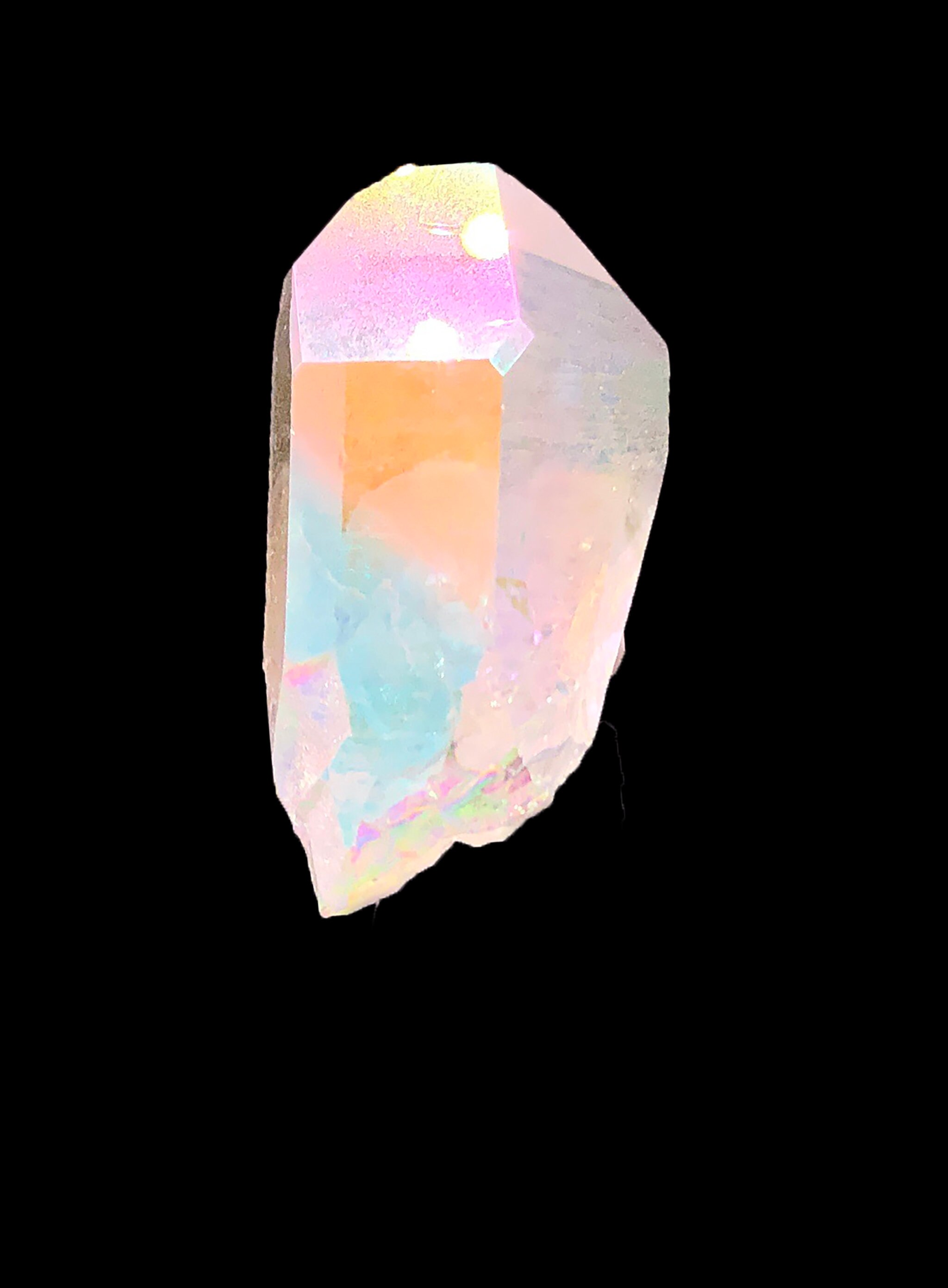 angel aura quartz point