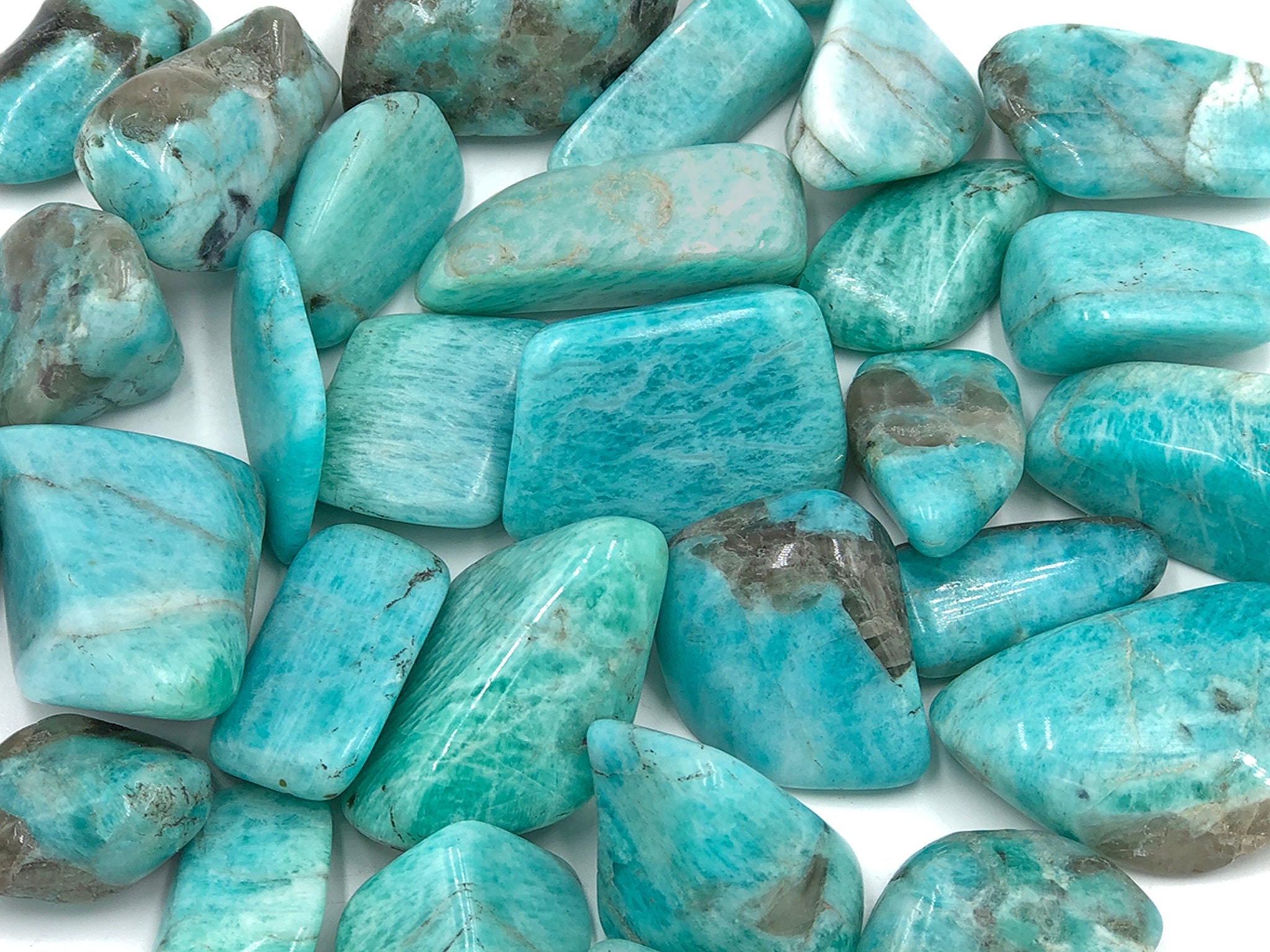 Cobble Creek 1 Lb Amazonite Tumbled Stones From Madagascar Great Quality Bulk Grade A Tumbles Cobble Creek 1 Lb Amazonite Tumbled Stones From Madagascar Great Quality Bulk Grade A Tumbles