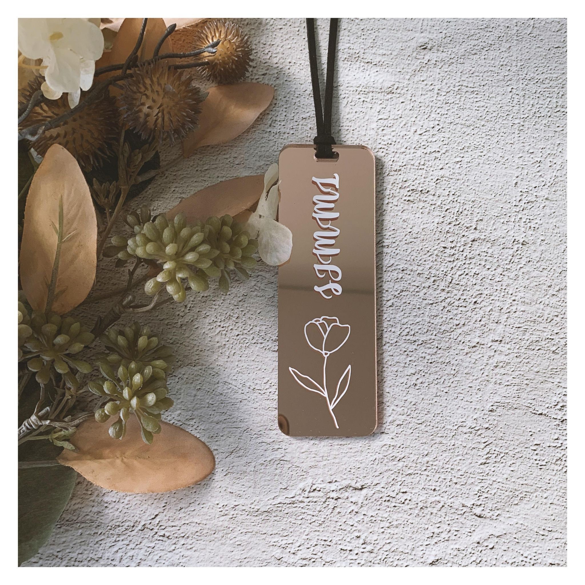 Personalised Bookmark Custom Bookmark Acrylic Bookmark Etsy