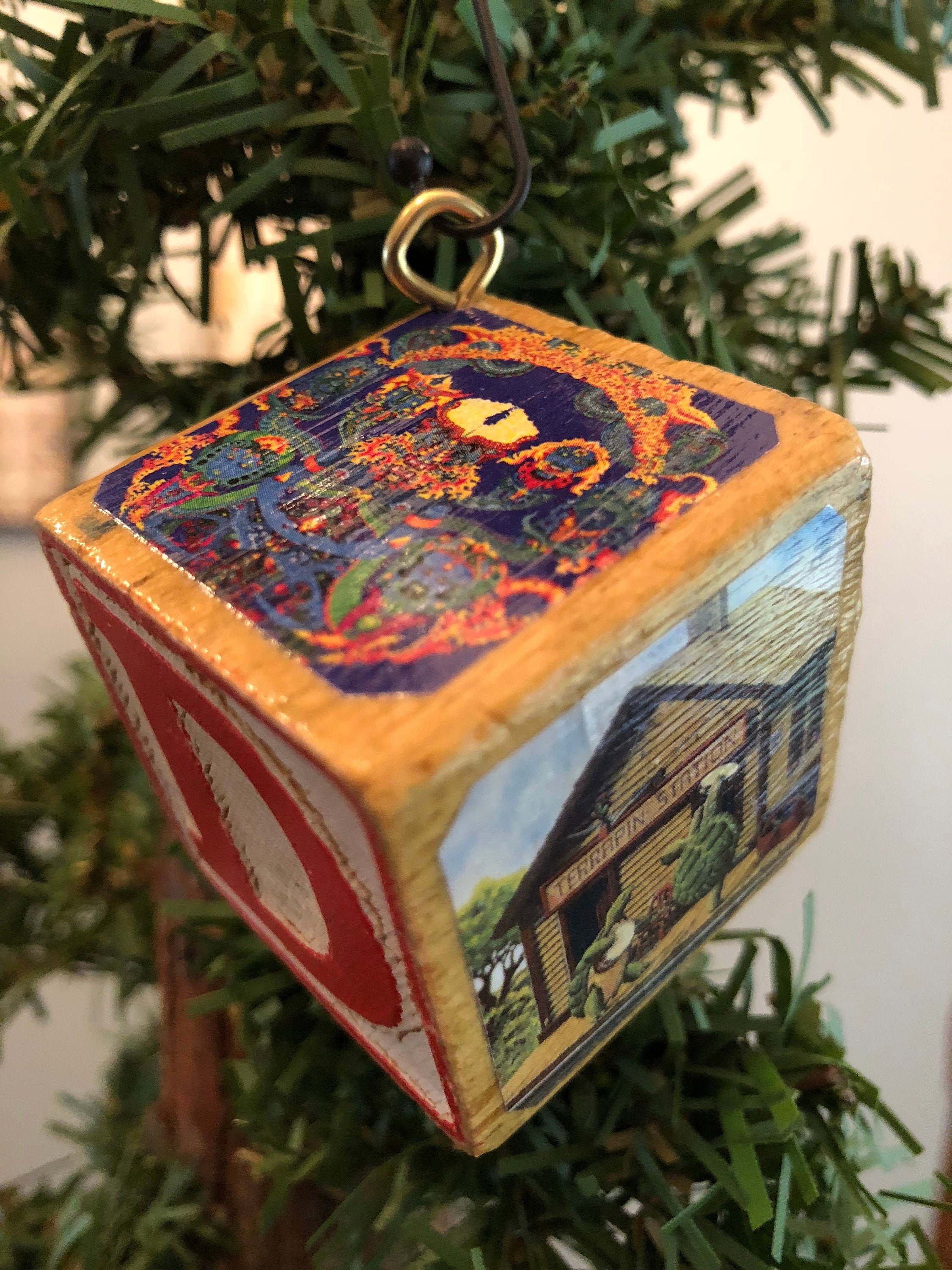 Album Cover Art Vintage Alphabet Block Ornament: Choose The Beatles, …