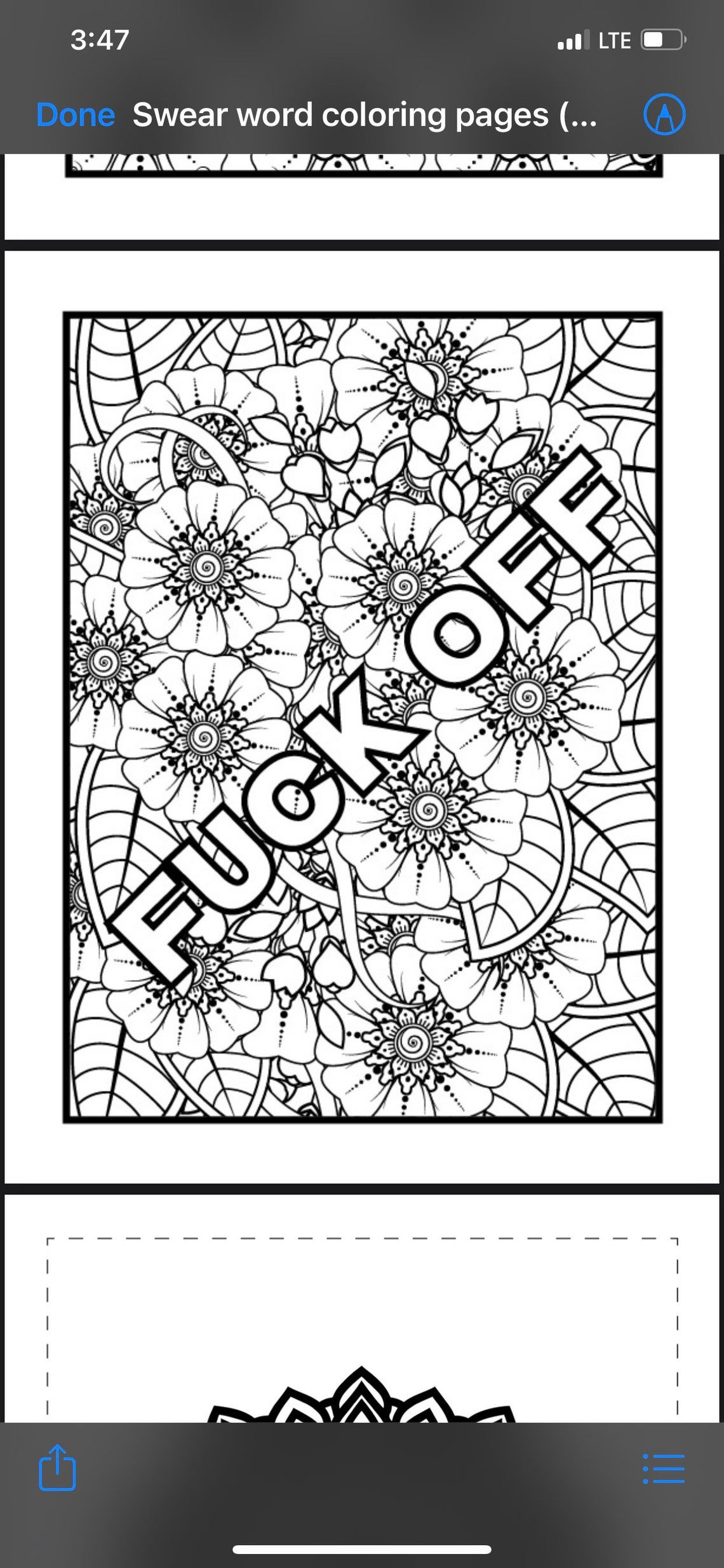 Funny cuss word COLORING PAGES digital delivery | Etsy
