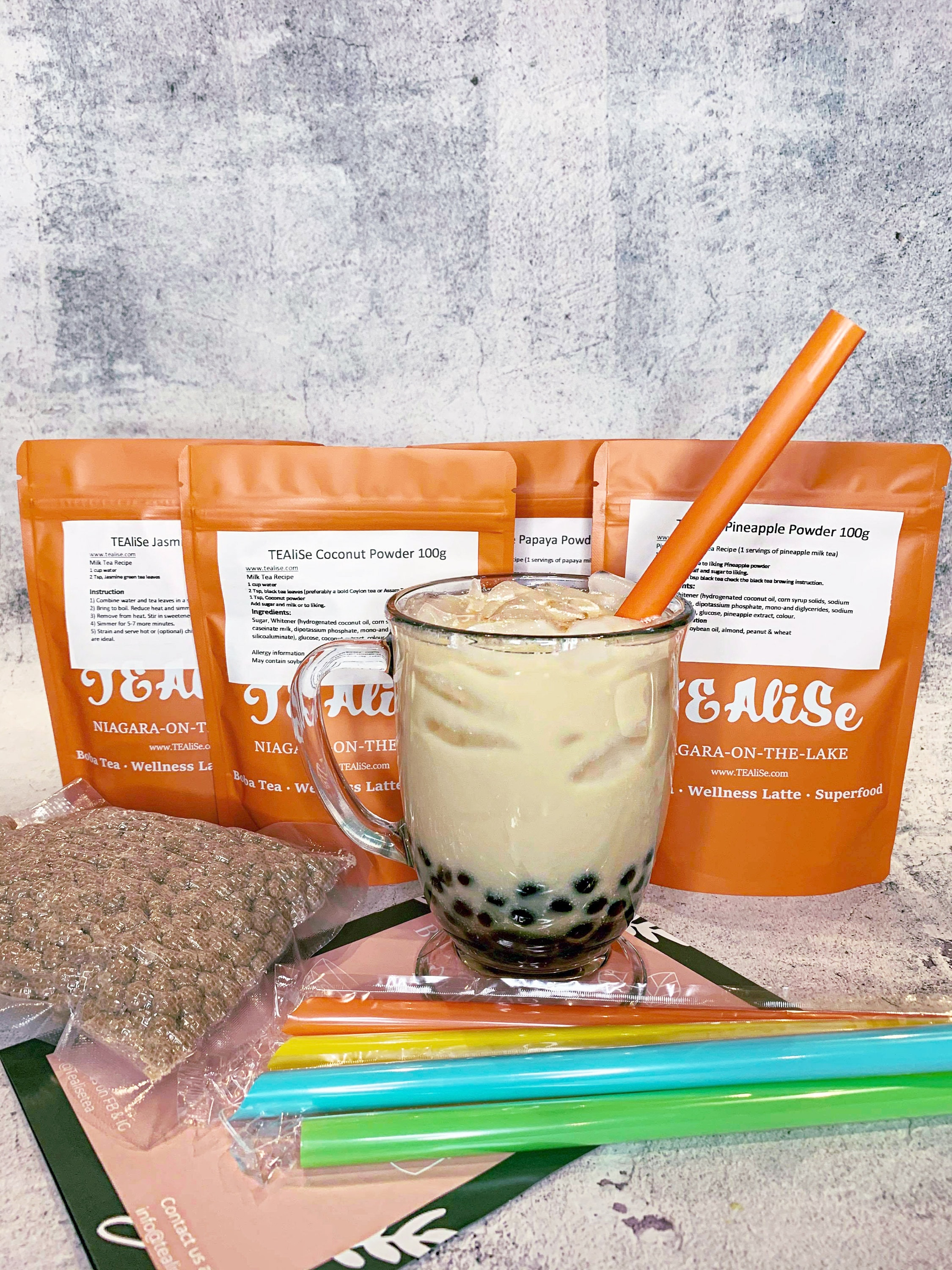 TEAliSe Best Selling Boba Tea 4 Flavours Tropical Kit Tea Boba Etsy