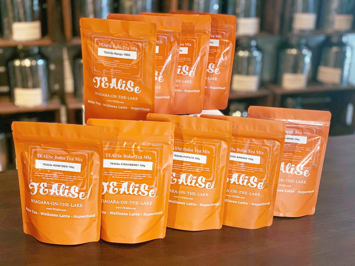 TEAliSe Thai Chai Boba Tea Kit Tea Boba Jumbo Straws Tapioca Etsy