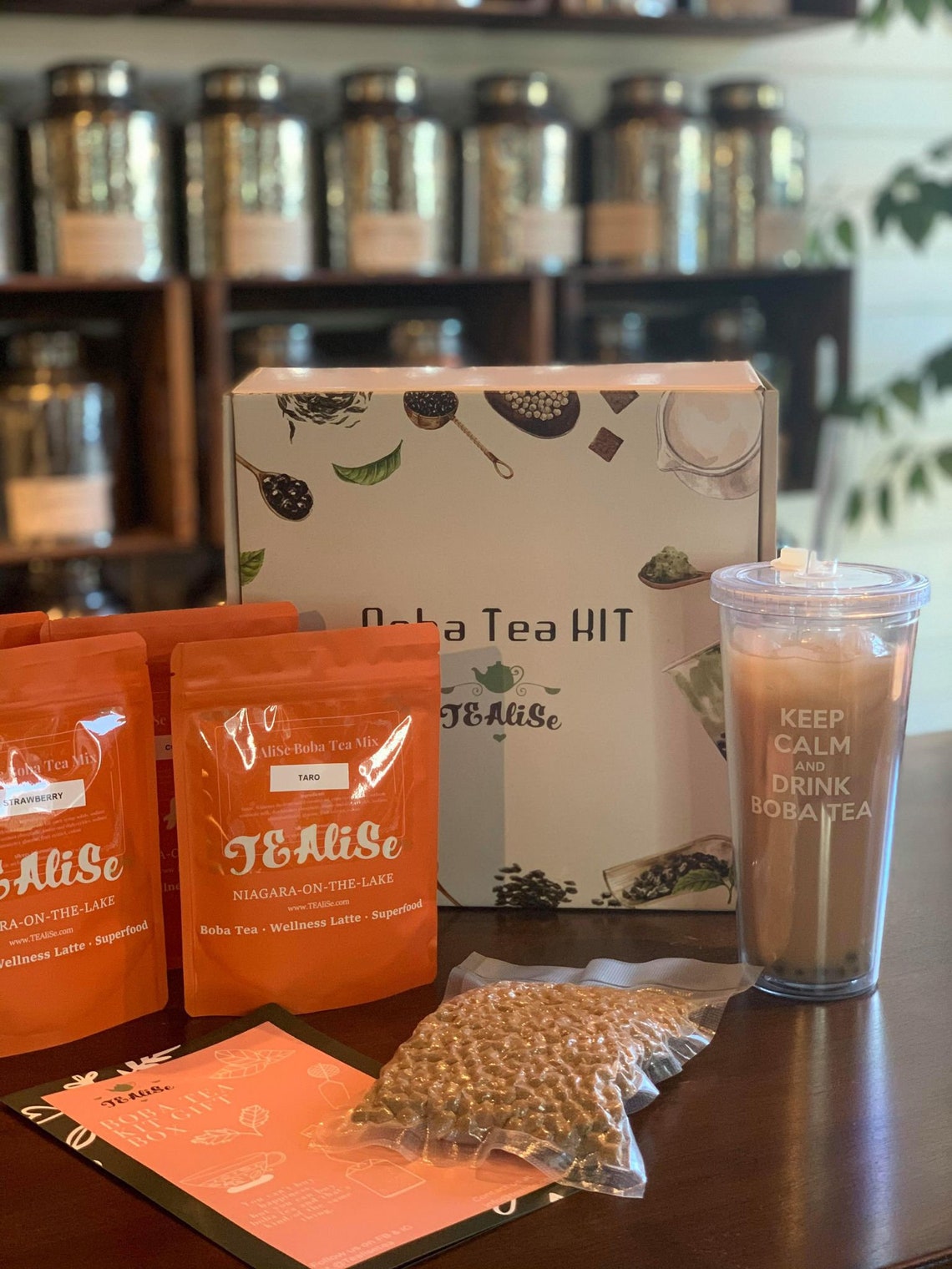 Tealise Best Selling Boba Tea 4 Flavours Tropical Kit Tea Boba Etsy