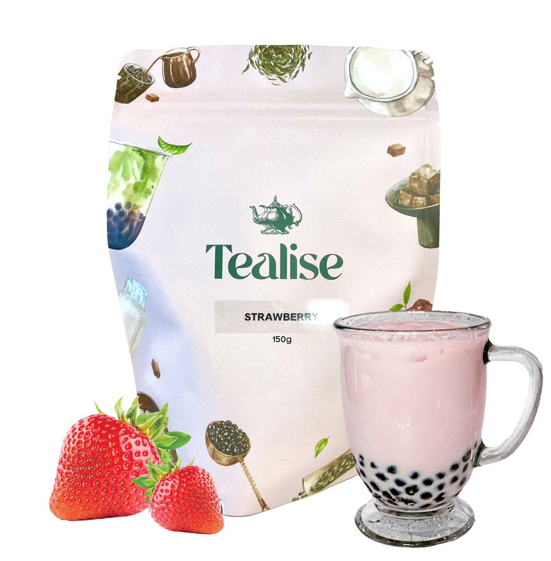 TEAliSe Boba Tea Kit Single Flavour Boba Jumbo Pailles Tapioca Etsy
