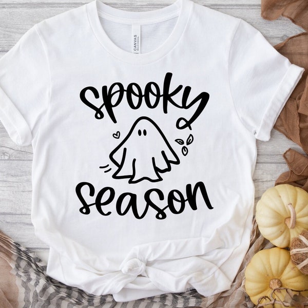 Spooky Season, ghost svg, Halloween file, SVG, PNG, Dxf and EPS cut file, Instant Download, Cricut and Silhouette