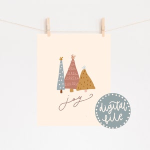 Joy Printable / impression de Noel / téléchargement instantané