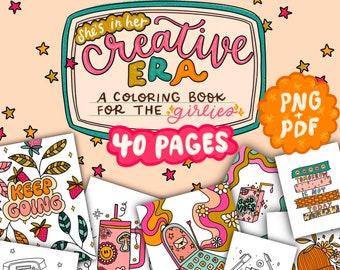ère créative : un livre de coloriage numérique pour les filles | Livre de coloriage pour adultes | Tendance | Procréer | Livre de coloriage numérique | Coloriage fille