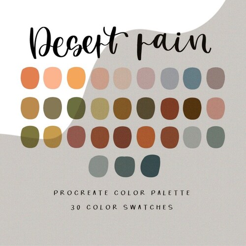 Desert Rain Color Palette/ Procreate Palette/ Ipad Pro | Etsy