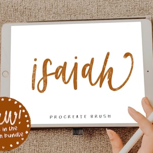 Isaiah Procreate brush/instant download/digital