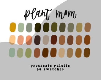 Plant mom Procreate Color Palette/Instant Download/Ipad Art