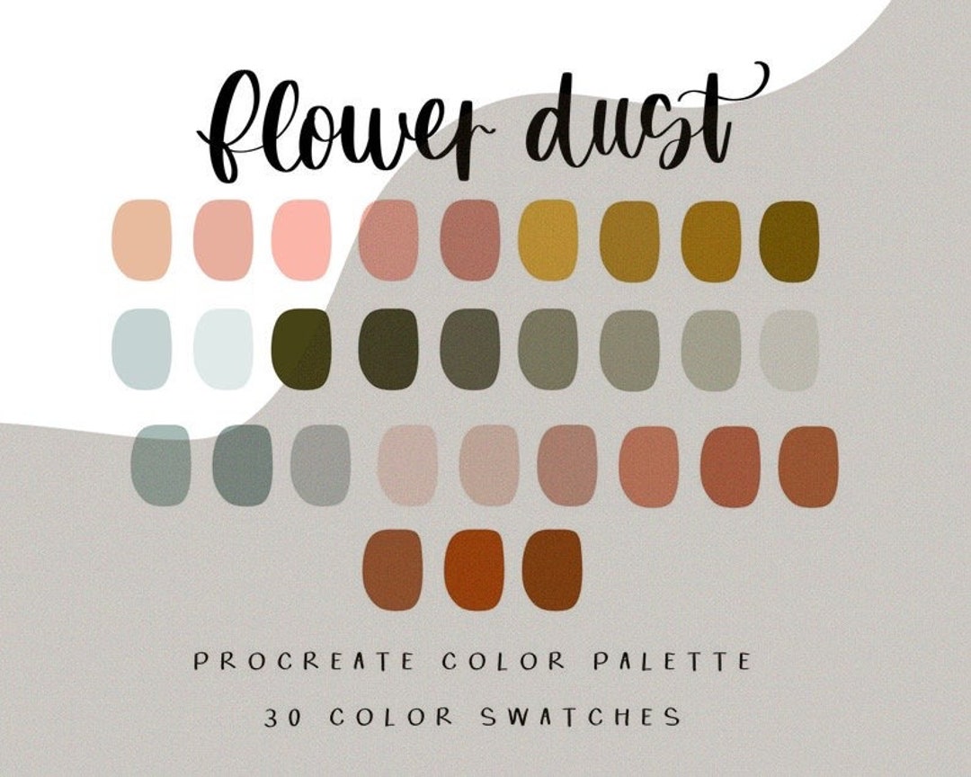 Flower Dust Procreate Palette/procreate Color Palette/ Instant Download ...