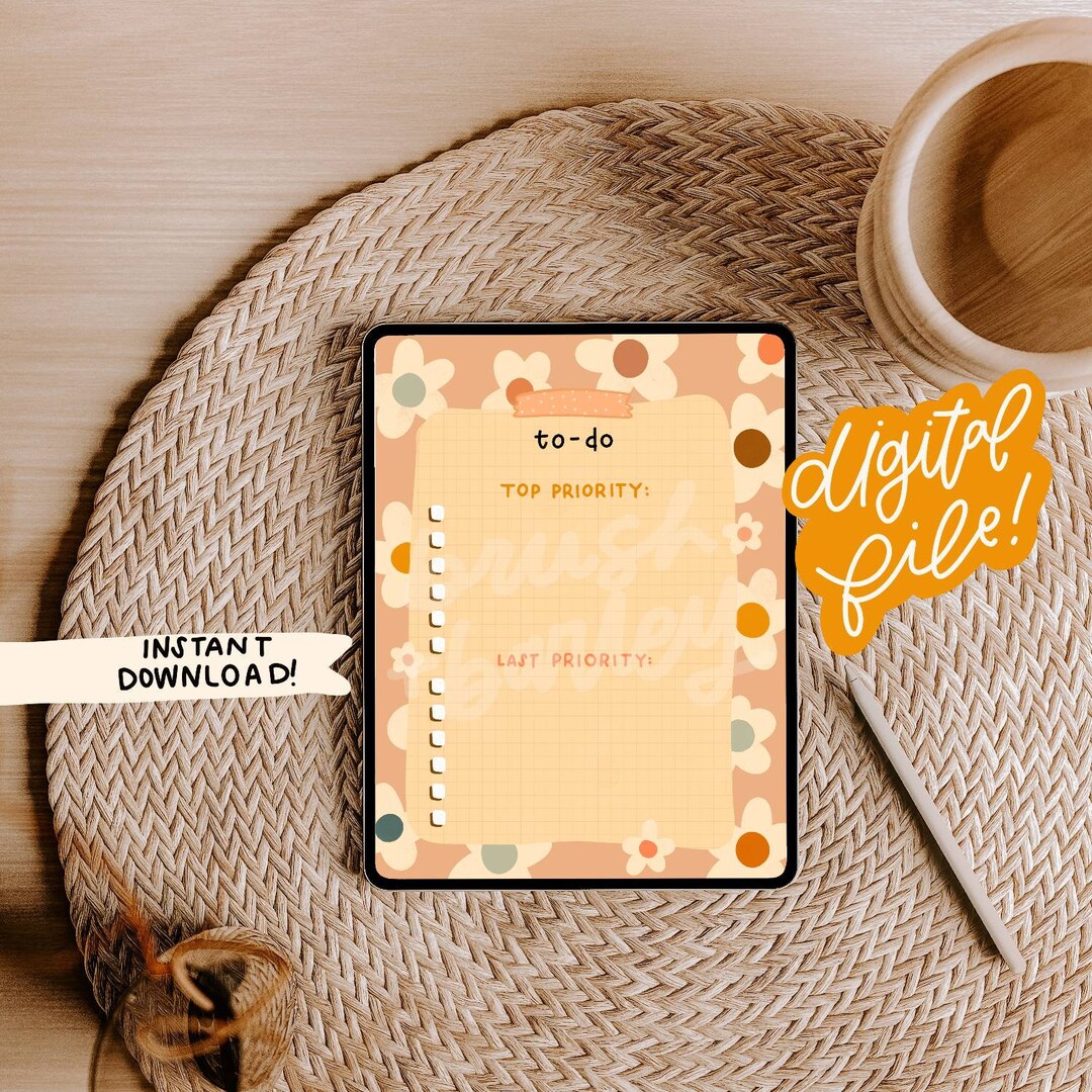 To-do Priority Note Page/instant Download/notepad - Etsy