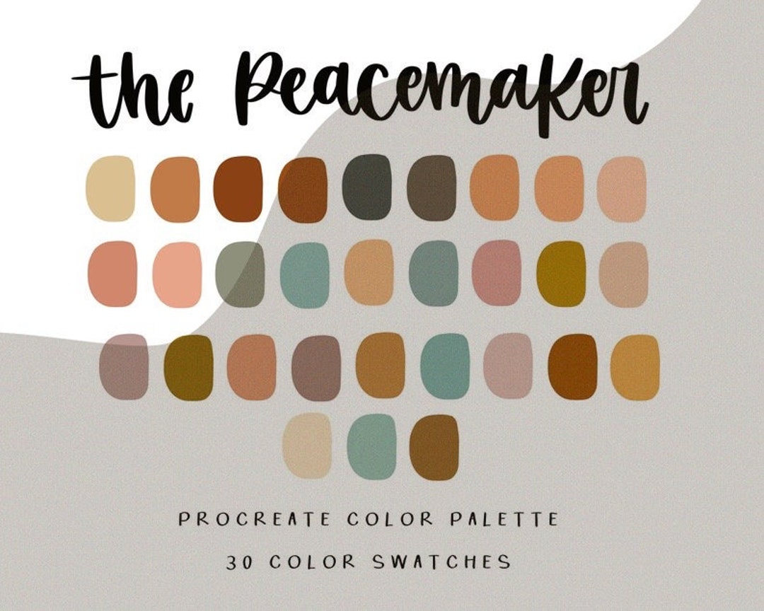 The Peacemaker Procreate Color Palette/color Palette/instant Download ...