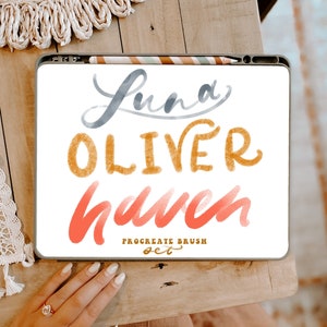Procreate 3 brush pack/Luna Haven Oliver/instant download