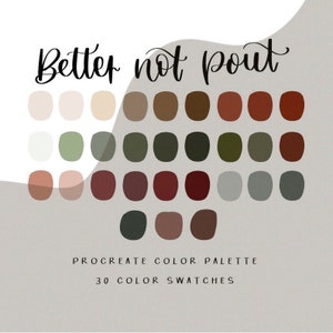 Better not pout / procreate palette / instant download