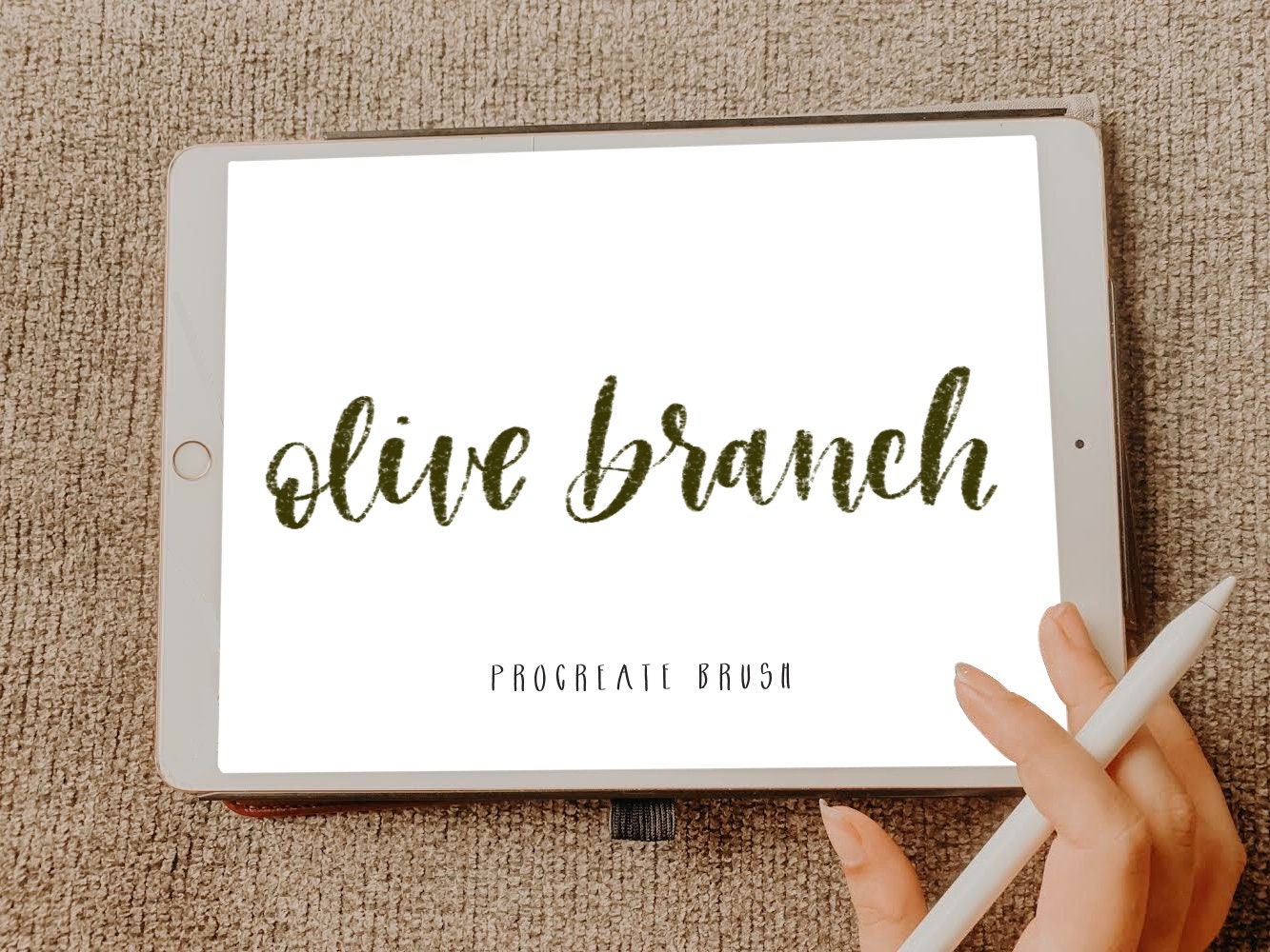 Olive Branch procreate brush / calligraphy brush / iPad lettering