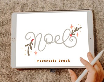 Noel Procreate Brush/Instant Download/Procreate
