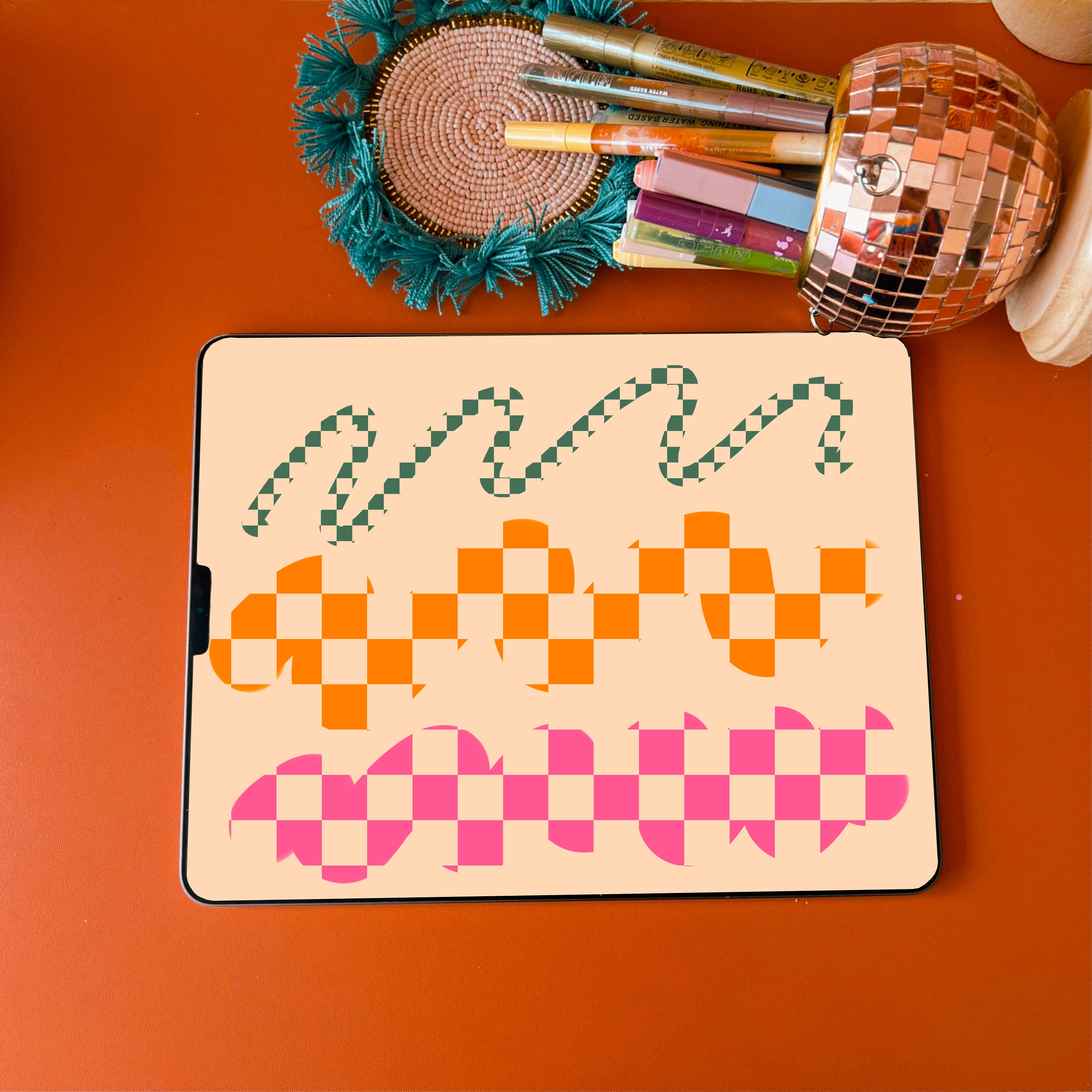 Checkered Procreate Brush / Procreate / Checker / Checker Pattern ...