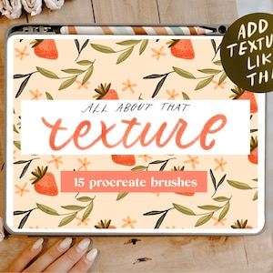 Textured Procreate brush pack / 15 procreate brushes / texture / procreate brush set
