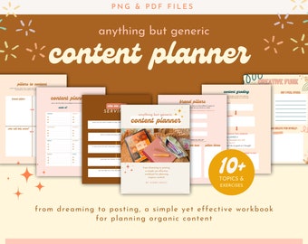 Digital Content Planner / Goodnotes Procreate PDF / Social Media Planner