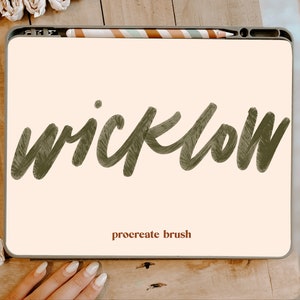 Wicklow Procreate Brush / Lettering / Paint Procreate Brush