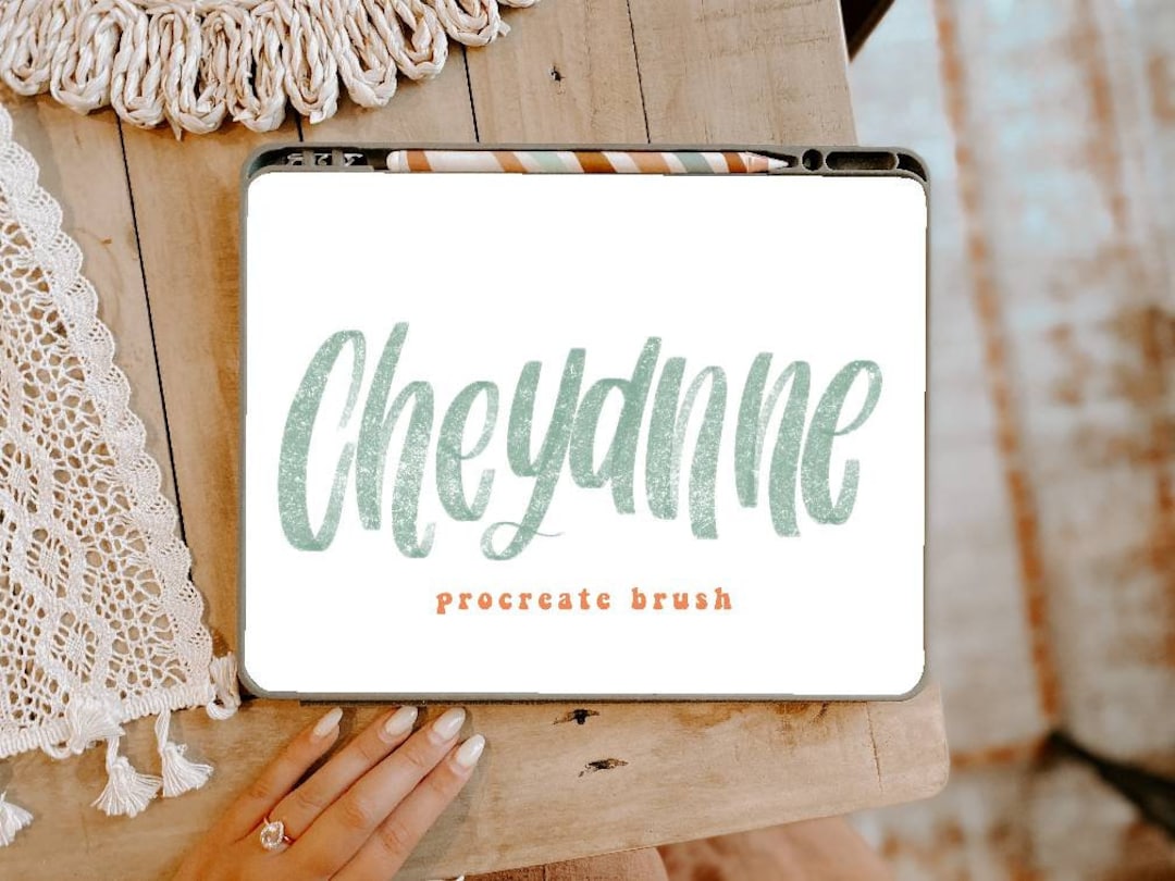 Cheyanne Procreate Brush/ipad Lettering/instant Download - Etsy