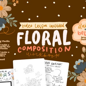 Floral Composition Workbook/IPad Lettering/Digital Download