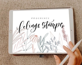Procreate Foliage Stamps/ Procreate/ Instant Download