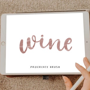 Wine procreate brush