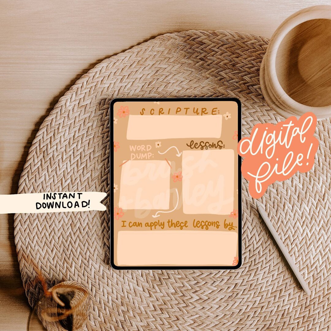 Spring Scripture Notepage/instant Download/notepad - Etsy