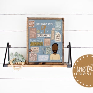Enneagram type nine / The peacemaker / instant download
