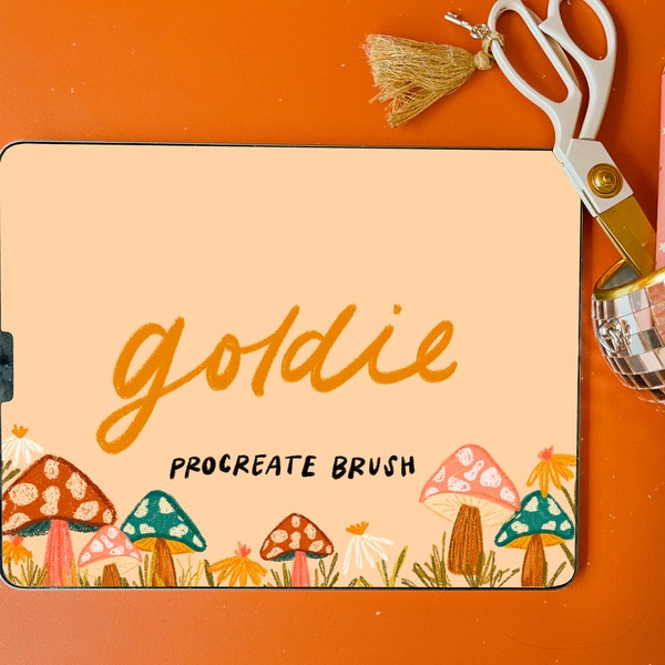 Goldie Procreate Brush / Procreate / Lettering