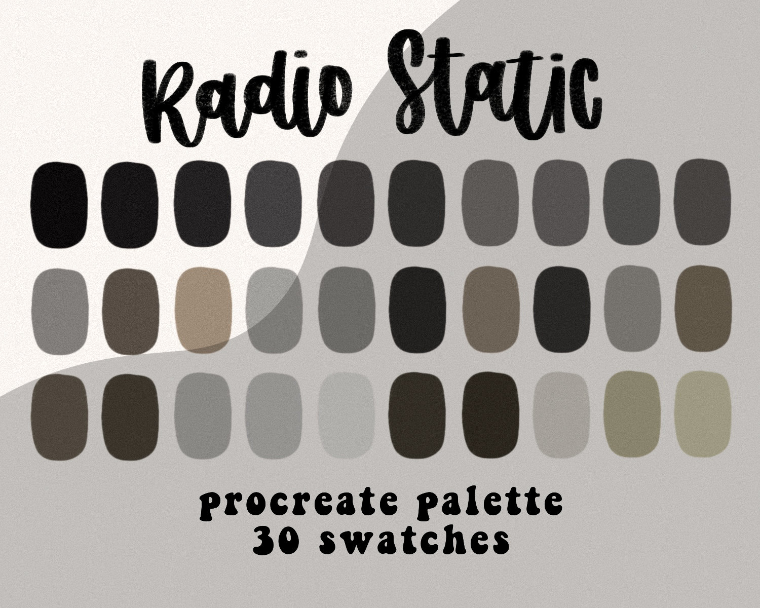Radio Static Procreate Color Palette/Procreate Tool/Instant Etsy